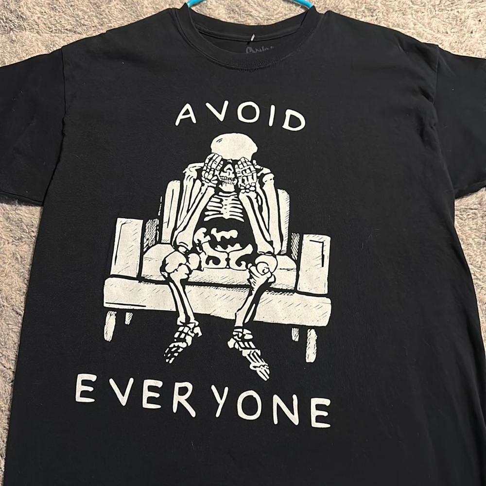 Spencer’s skeleton t-shirt